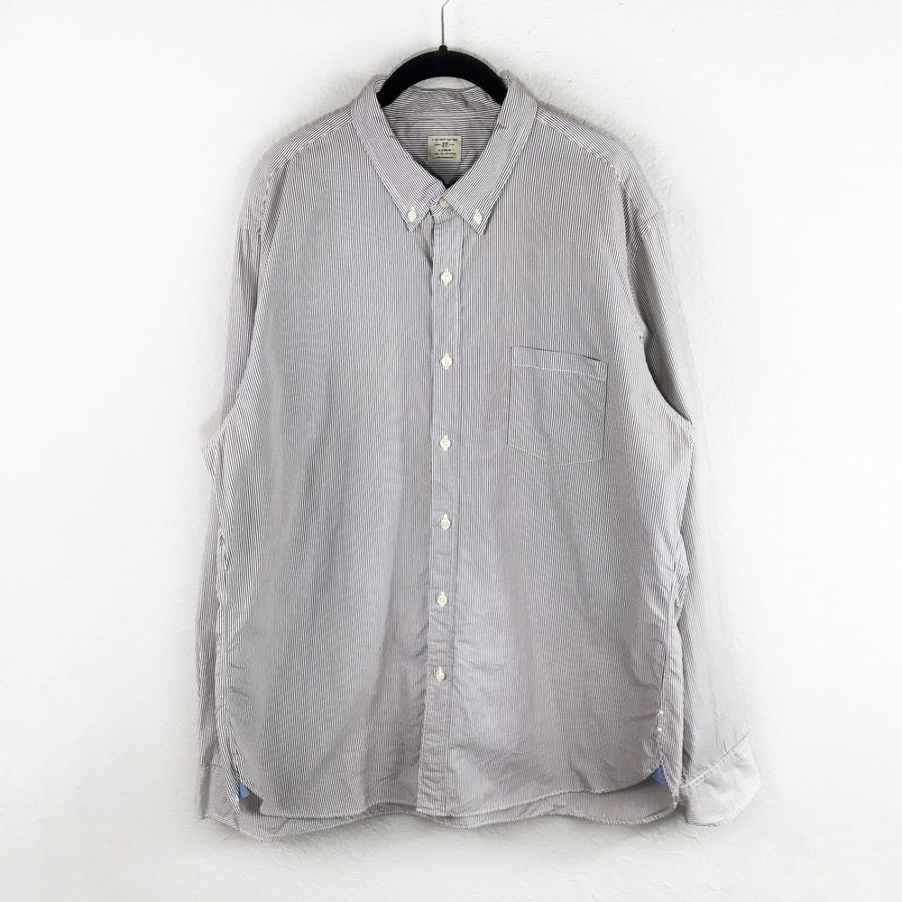 J. CREW Men's Button Down Cotton Shirt Purple